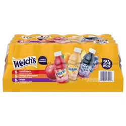 Welch's Juice Drink Variety Pack, Orange Pineapple / Grape / Fruit Punch, 10 fl oz On-the-Go Bottle (Pack of 24)