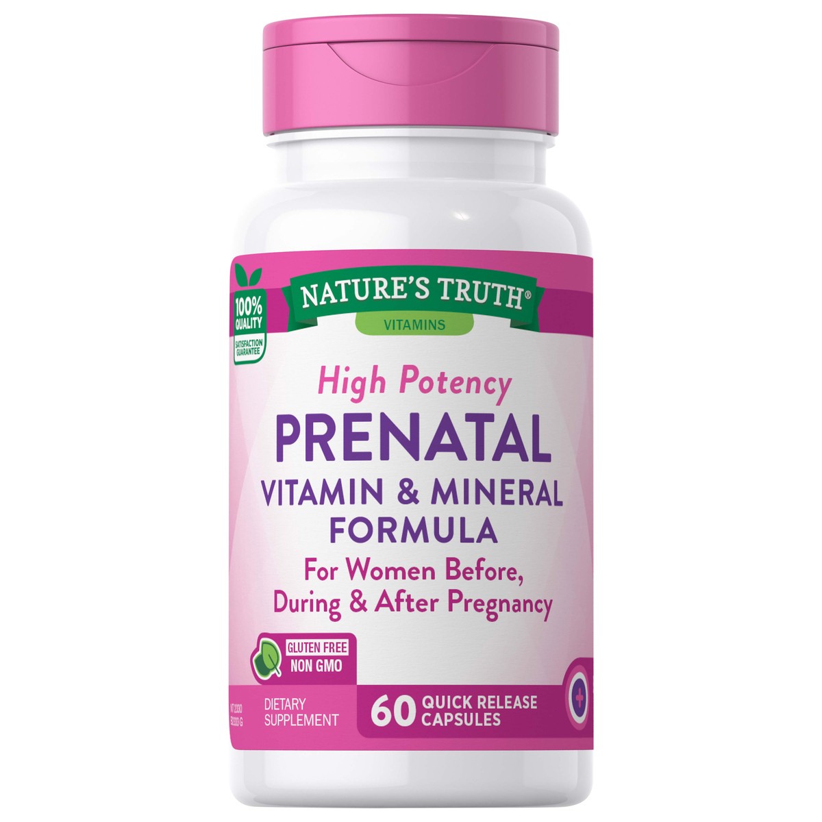 slide 2 of 6, Nature's Truth Prenatal Vitamin & Mineral Formula, 60 ct