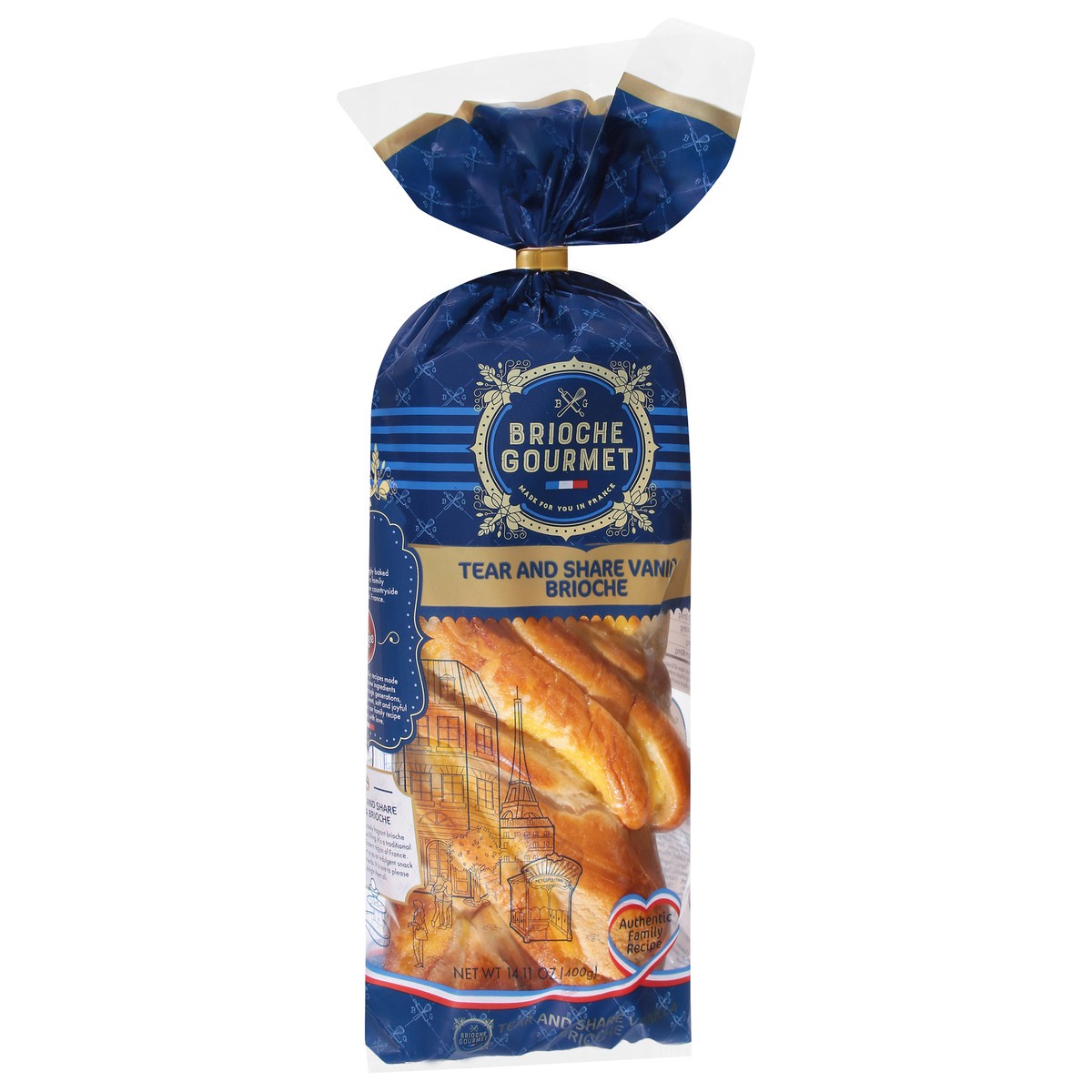 slide 4 of 4, Brioche Gr Brch Van Tr & Share, 14.1 oz
