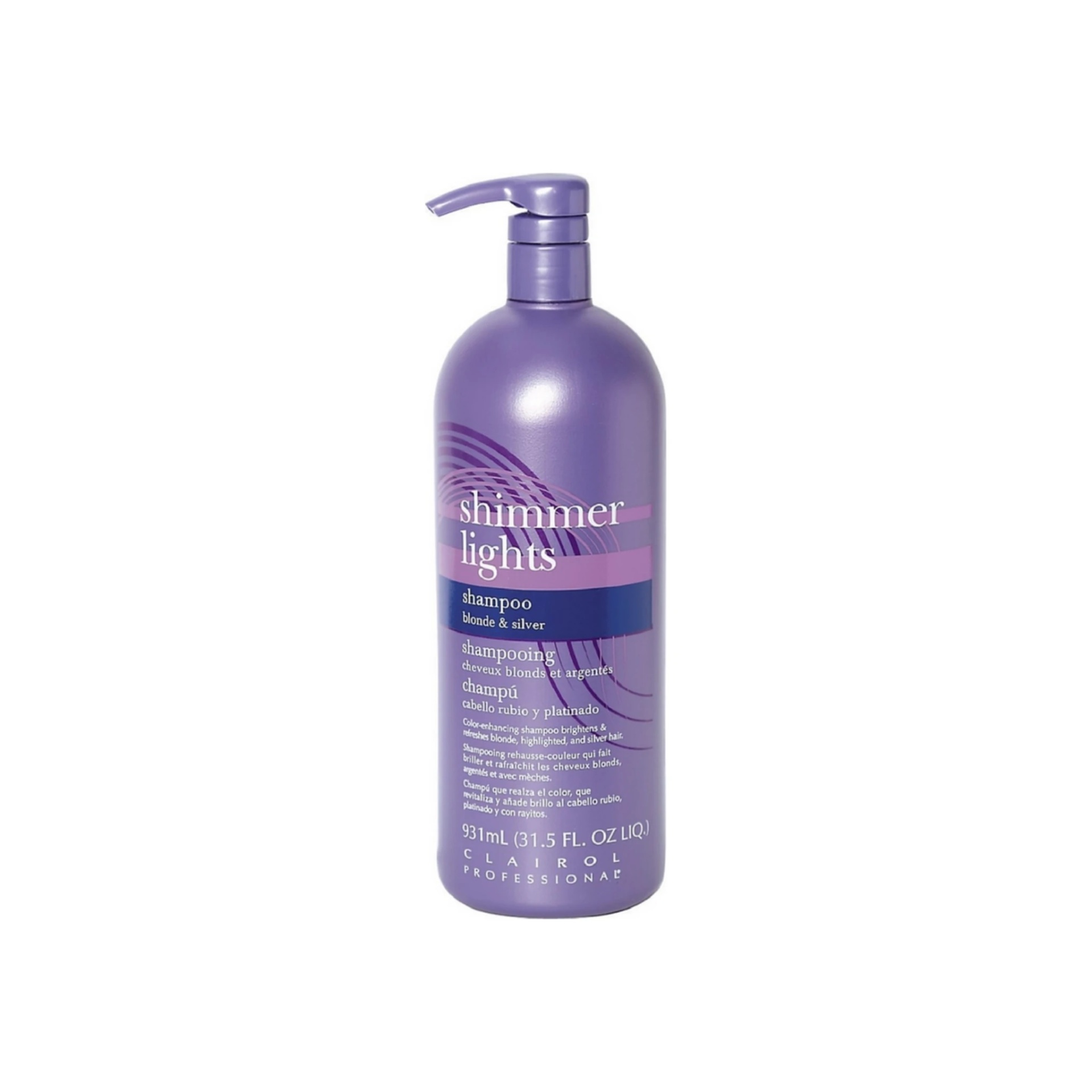 slide 1 of 1, Clairol Professional Shimmer Lights Shampoo Blonde&Silver, 31.5 oz