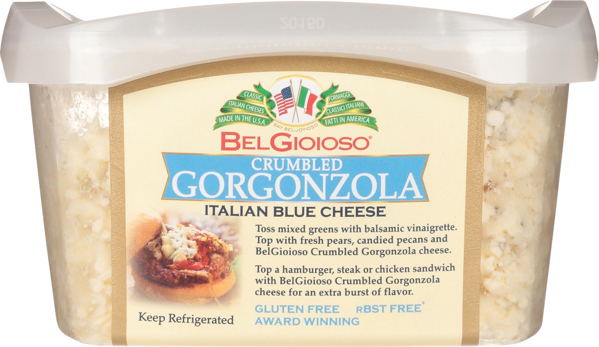 slide 4 of 9, BelGioioso Cheese Crumbly Gorgonzola Tubs, 1 ct