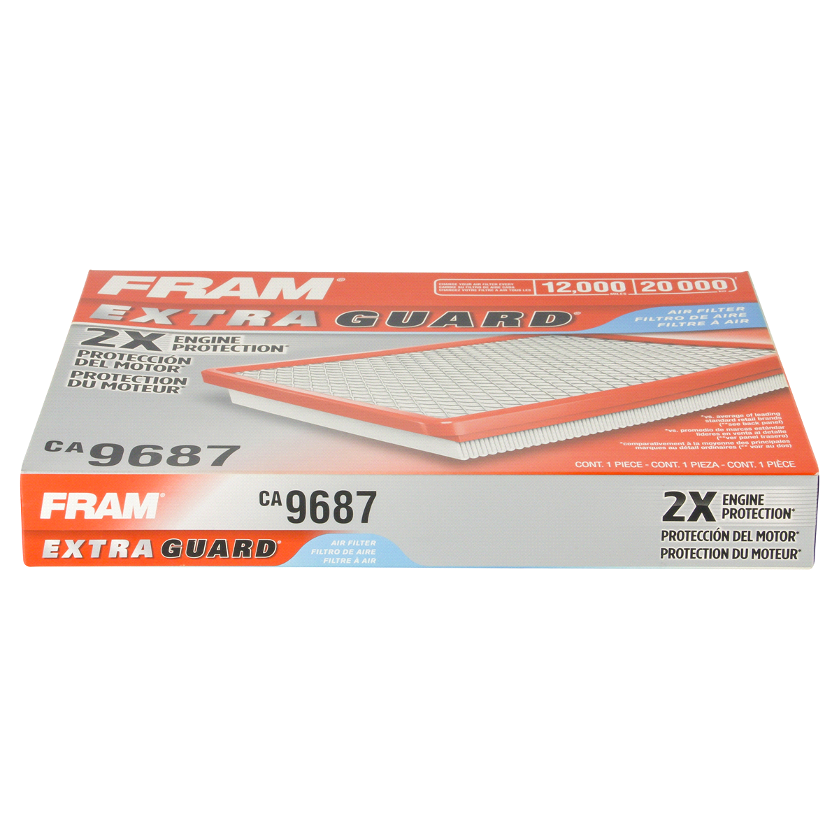 slide 6 of 6, Fram Extra Guard Air Filter CA9687, 1 ct