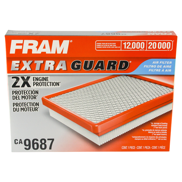 slide 1 of 6, Fram Extra Guard Air Filter CA9687, 1 ct