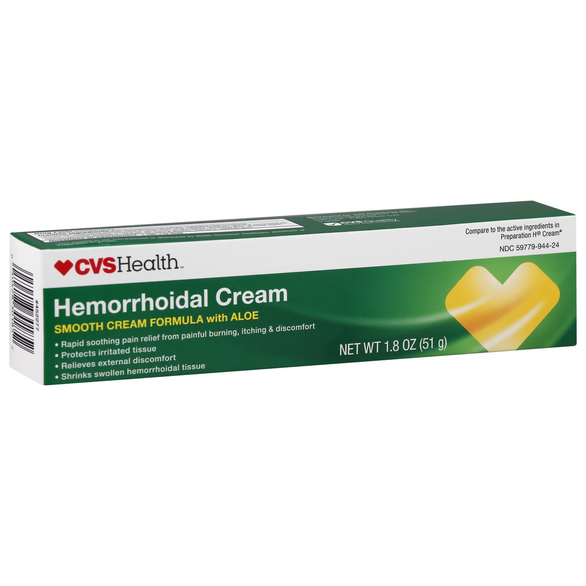 slide 4 of 10, CVS Health Hemorrhoidal Cream, 1.8 Oz, 1.8 oz