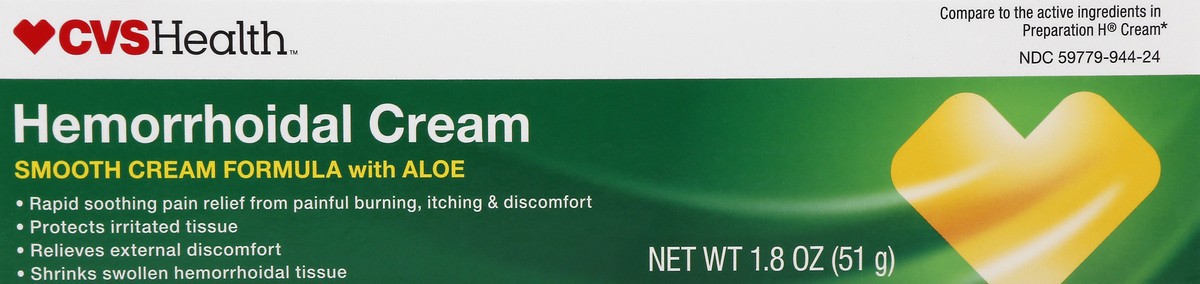 slide 9 of 10, CVS Health Hemorrhoidal Cream, 1.8 Oz, 1.8 oz