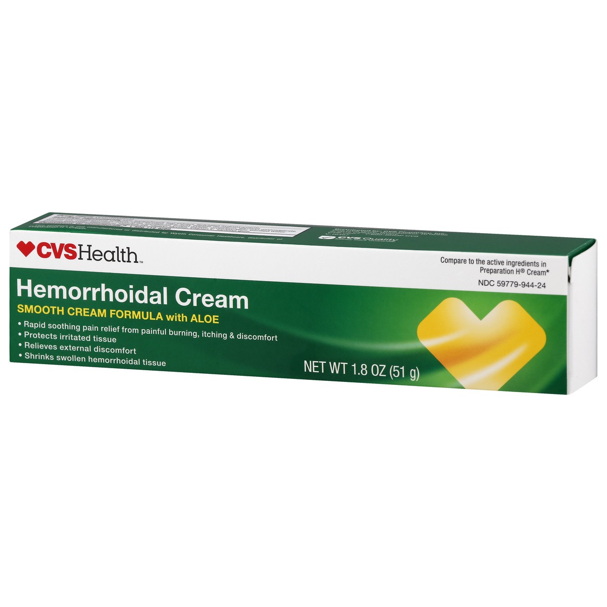 slide 2 of 10, CVS Health Hemorrhoidal Cream, 1.8 Oz, 1.8 oz