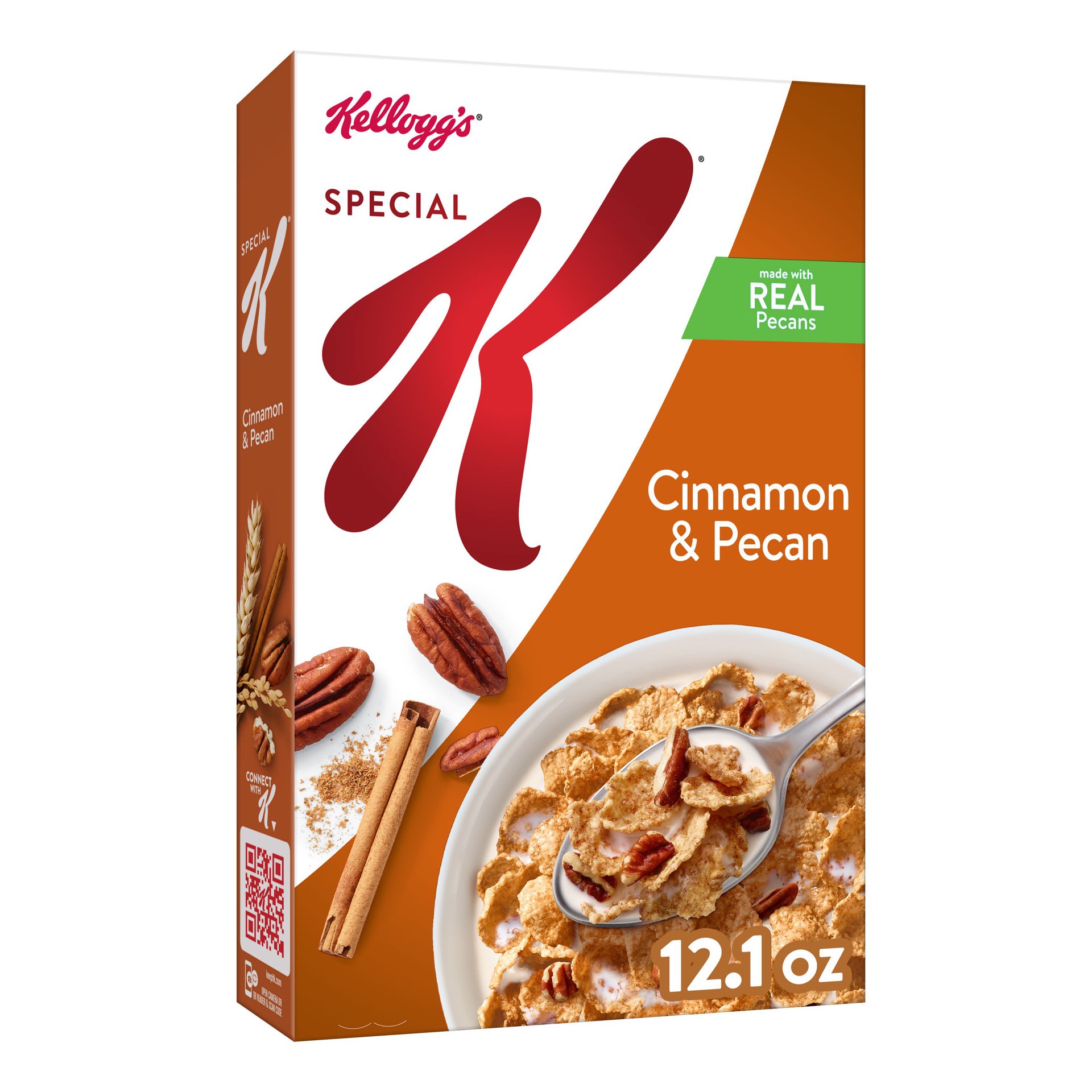 slide 1 of 5, Special K Kellogg''s Special K Breakfast Cereal, 11 Vitamins and Minerals, Made with Real Pecans, Cinnamon and Pecan, 12.1oz Box, 1 Box, 12.1 oz