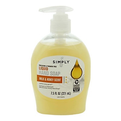 slide 1 of 1, Simply U Milk and Honey Liquid Hand Soap, 7.5 oz