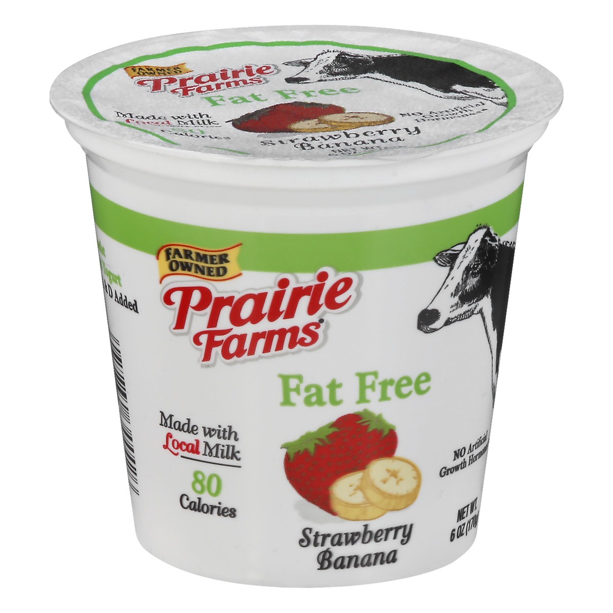 slide 11 of 12, Prairie Farms Fat Free Strawberry Banana Yogurt 6 oz, 6 oz