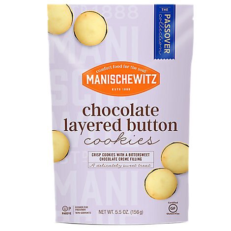 slide 1 of 1, Manischewitz Chocolate Layered Buttom, 5.5 oz