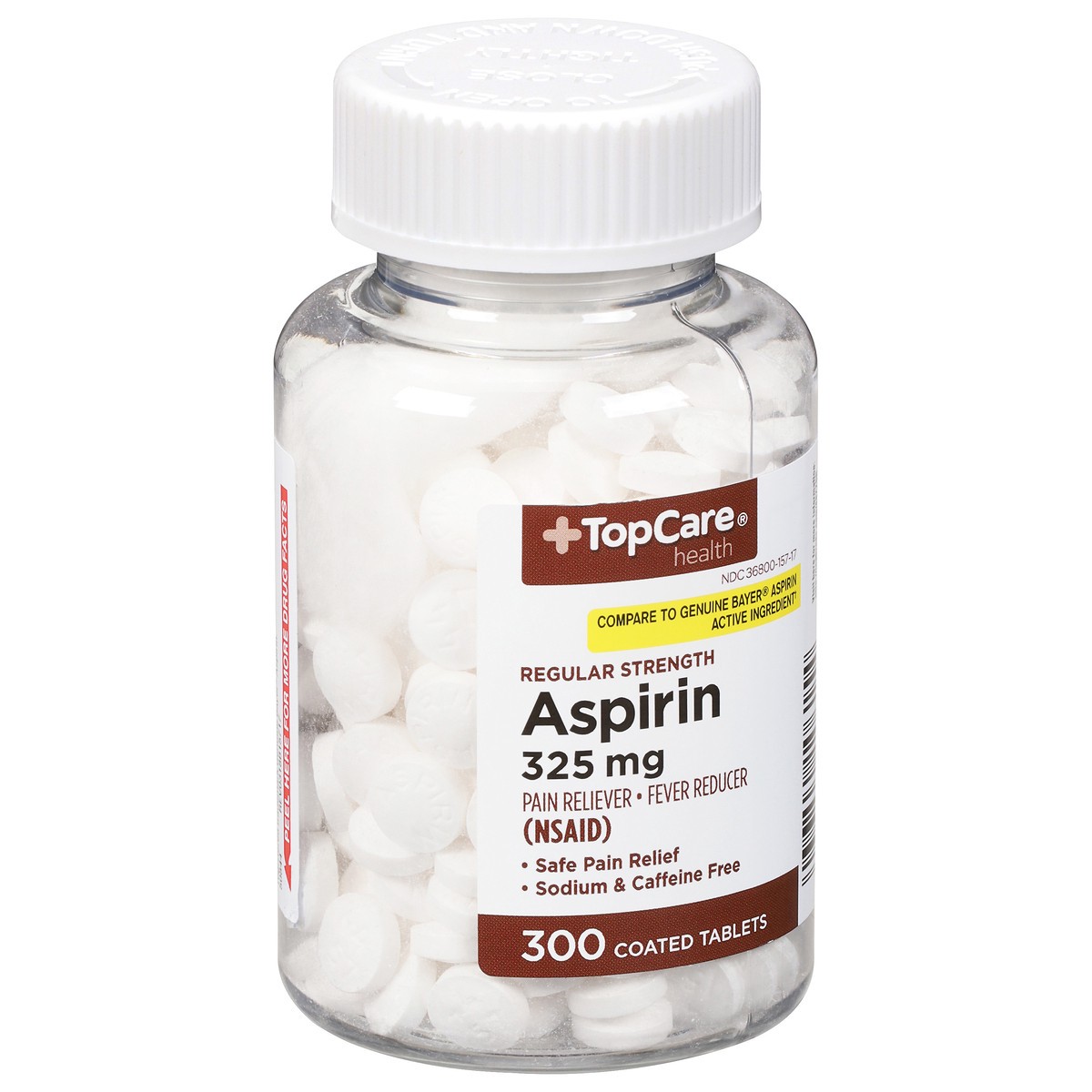 slide 5 of 9, TopCare Aspirin 325Mg, 300 ct