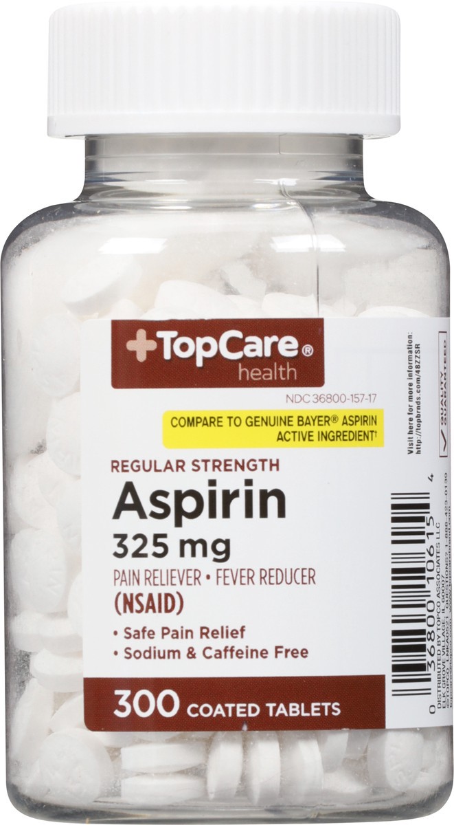 slide 7 of 9, TopCare Aspirin 325Mg, 300 ct