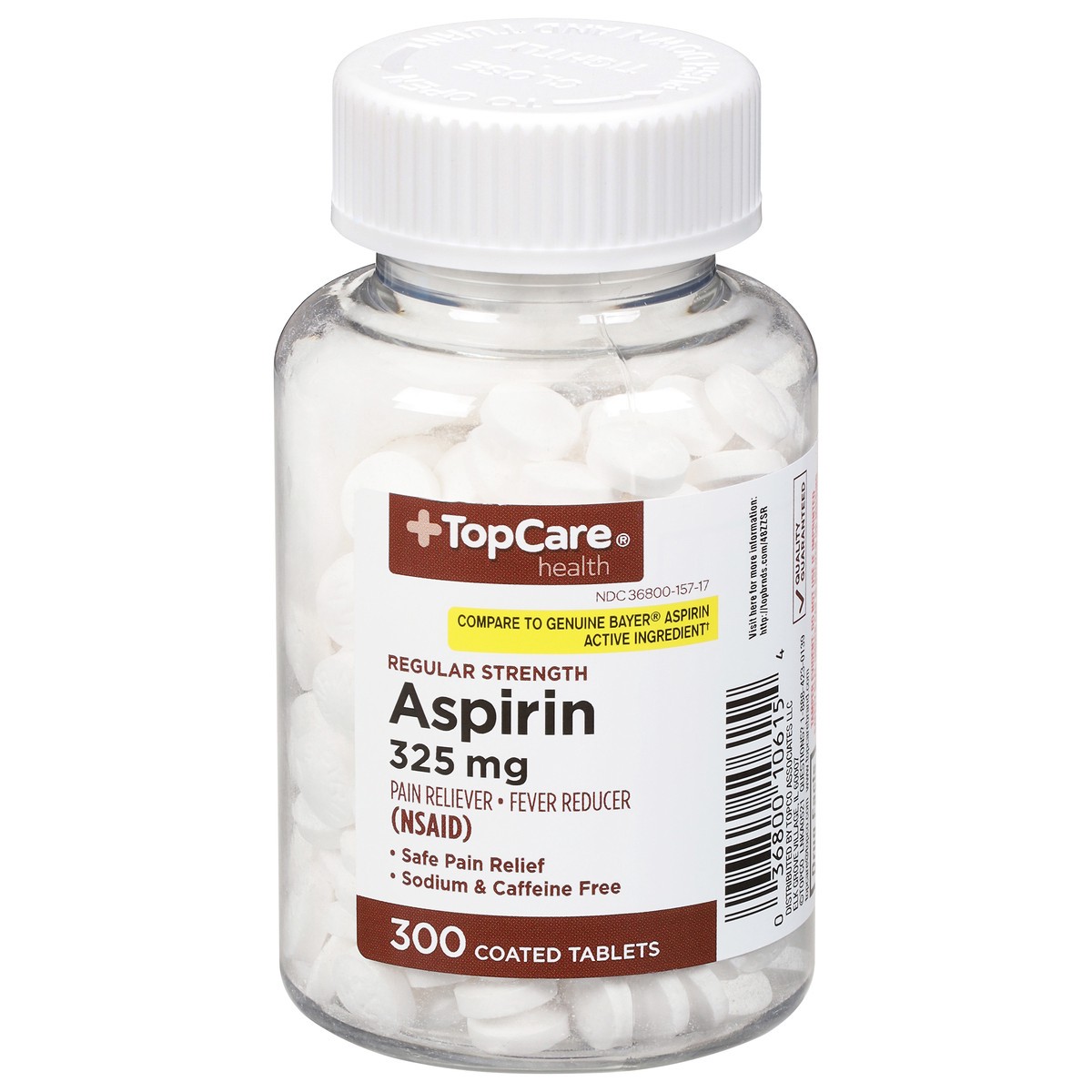 slide 1 of 9, TopCare Aspirin 325Mg, 300 ct