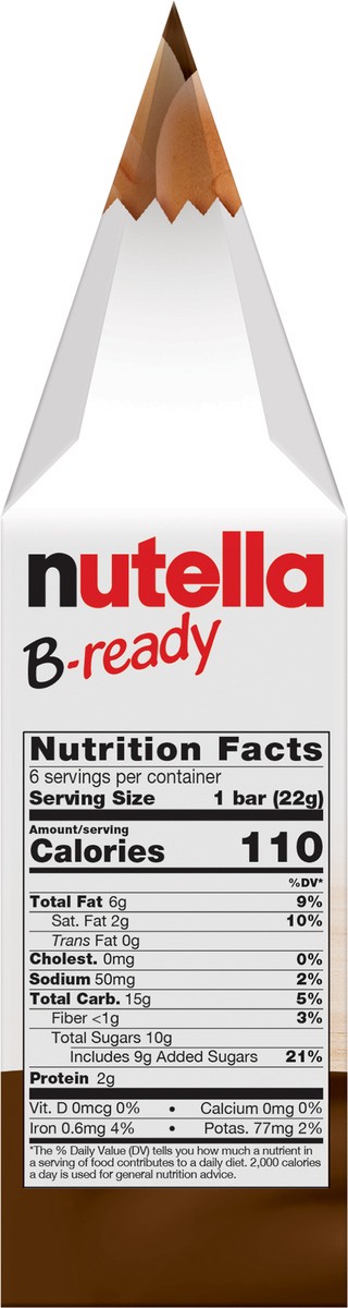 slide 7 of 9, Nutella B-Ready Crispy Wafer 6 - 0.7 oz Packs, 6 ct