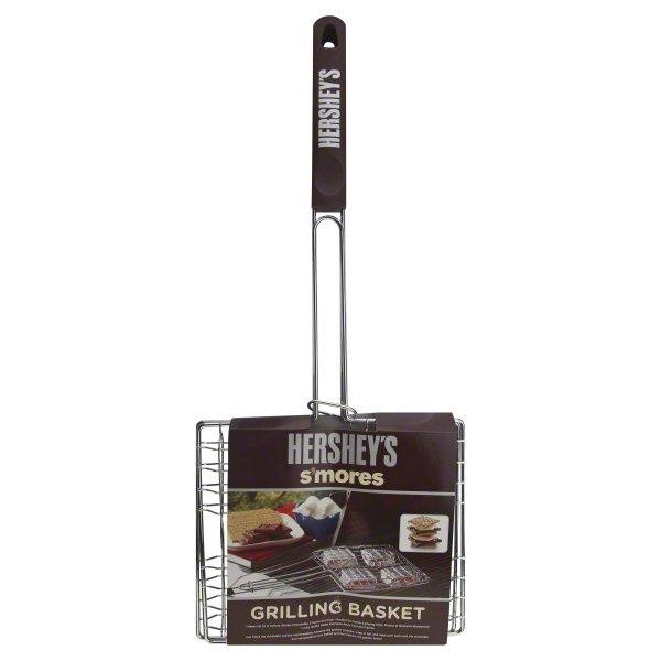 slide 1 of 3, Hershey's S'Mores Grilling Basket - Brown/White, 1 ct