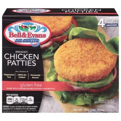 Bell & Evans Breaded Gluten Free Chicken Patties