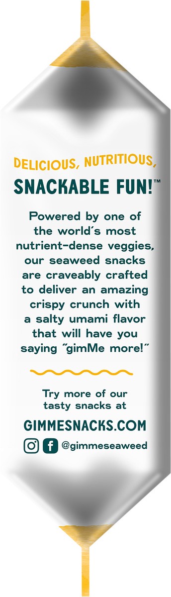 slide 5 of 7, gimMe Organic Roasted Toasted Sesame Seaweed Snacks 0.17 oz, 0.17 oz