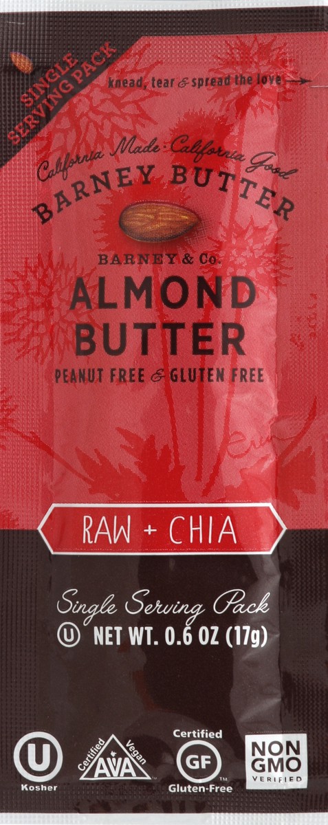 slide 2 of 2, Barney Almond Butter 0.6 oz, 0.6 oz