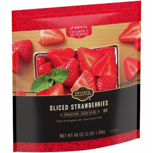 slide 3 of 4, Private Selection Sliced Strawberries, 48 oz