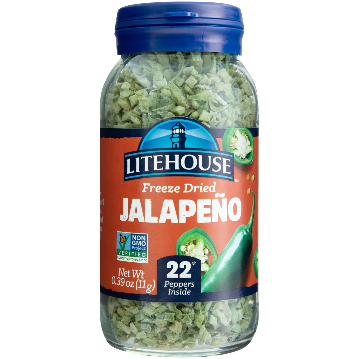 slide 2 of 5, Litehouse Freeze Dried Jalapeno 0.39 oz. Jar, 200 ml