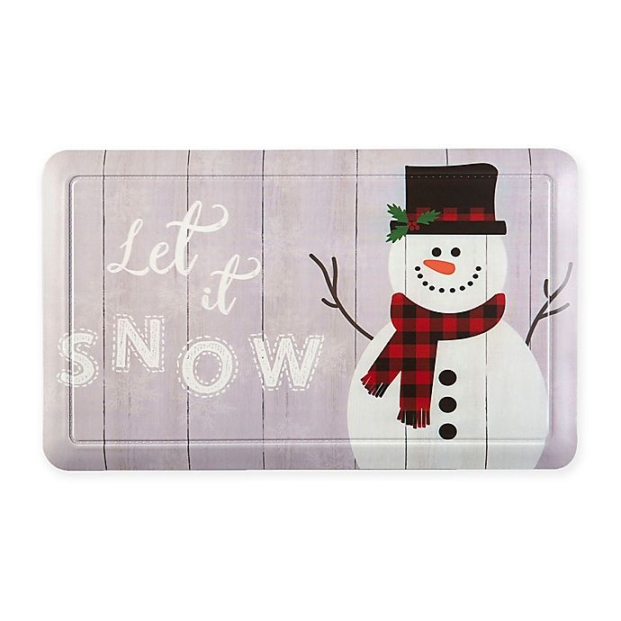 slide 1 of 4, Home Dynamix Let it Snow'' Snowman Comfort Mat'', 18 in x 30 in