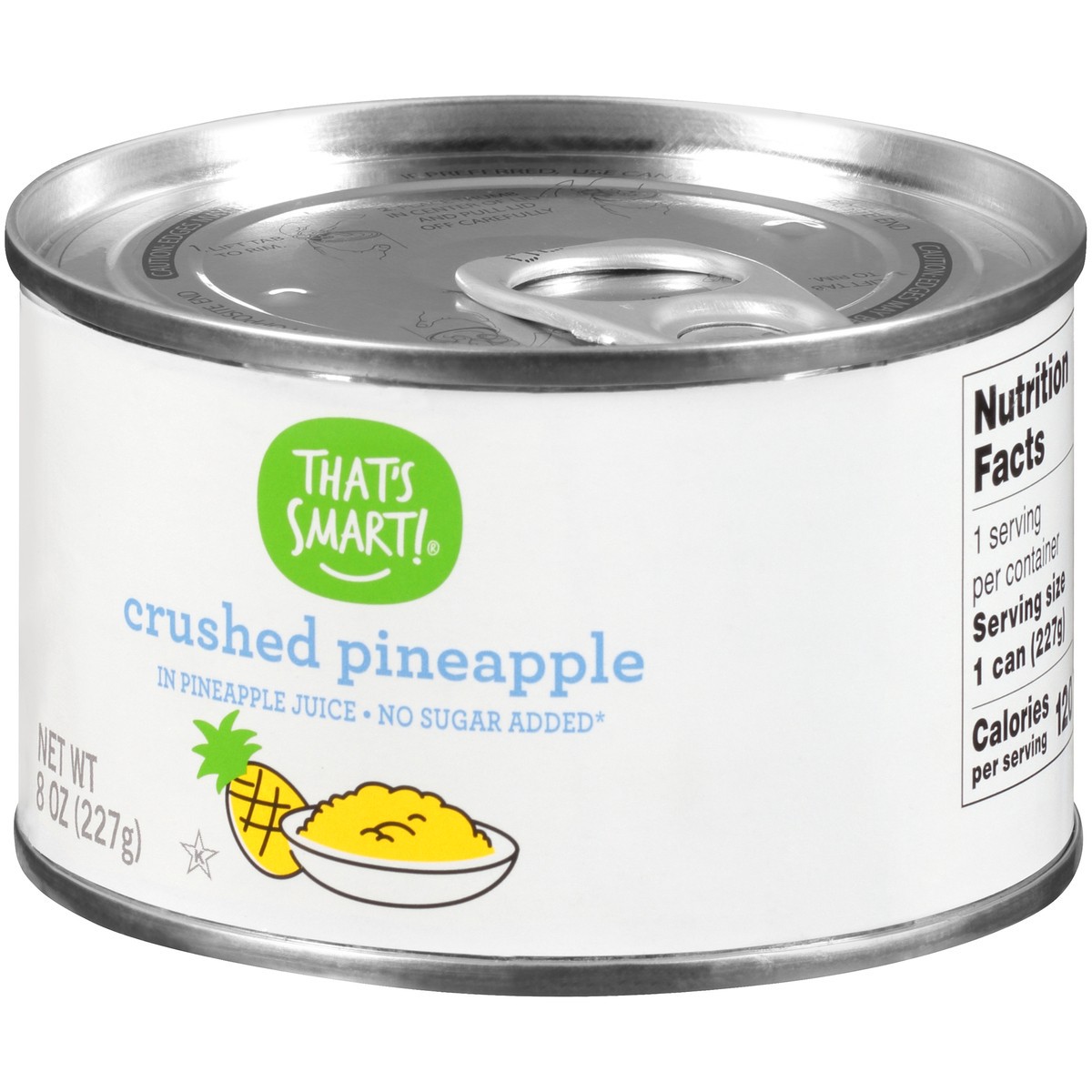 slide 3 of 9, That's Smart! Crushed Pineapple In Pineapple Juice, 8 oz