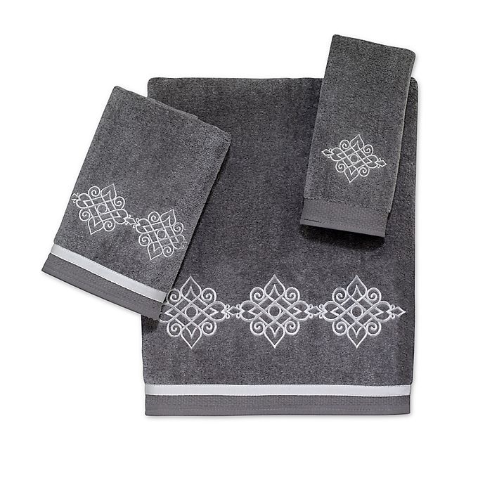 slide 1 of 1, Avanti Riverview Hand Towel - Nickel/Silver, 1 ct