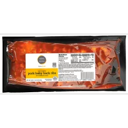 Open Acres Fully Cooked Baby Back Bbq Pork Ribs