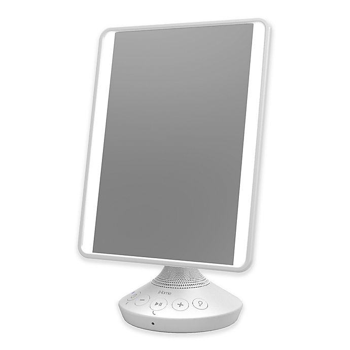 slide 1 of 3, iHome Reflect Mirror - White, 1 ct