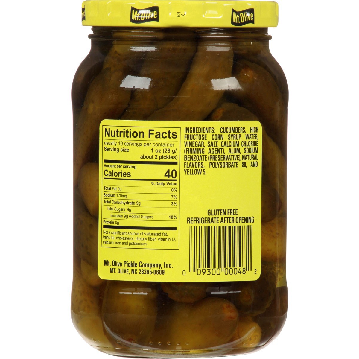 slide 5 of 12, Mt. Olive Sweet Gherkin Pickles - 16oz, 16 oz