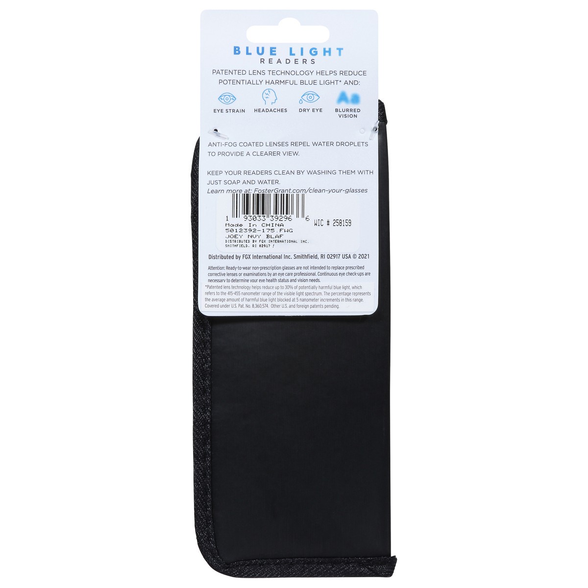 slide 4 of 11, Foster Grant +1.75 Joey NVY BLAF Blue Light Readers 1 ea, 1 ct