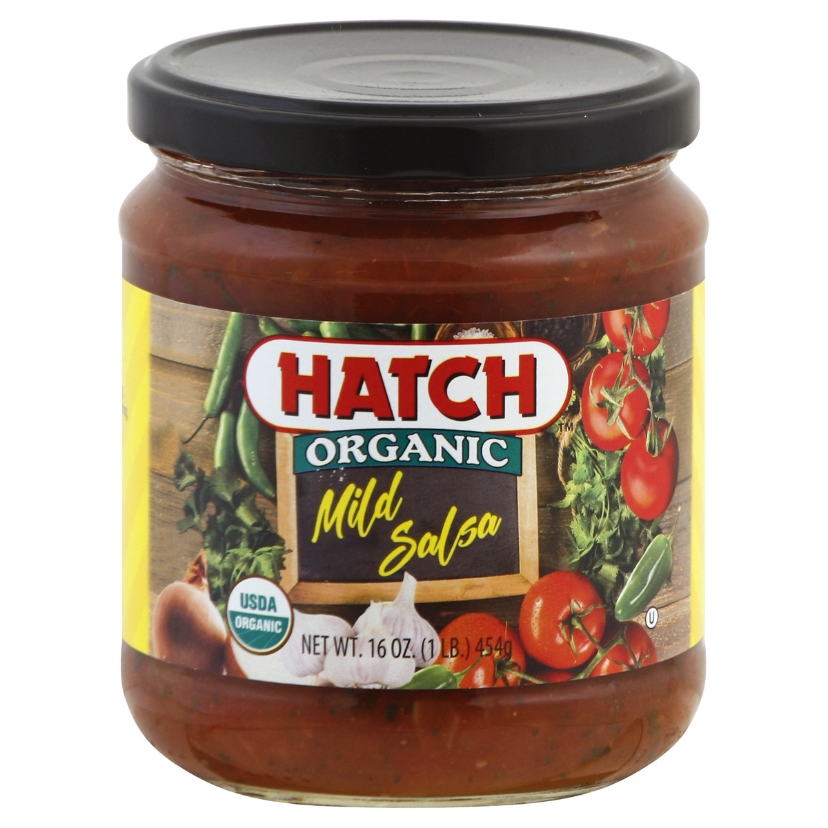 slide 1 of 7, Hatch Salsa 16 oz, 16 oz