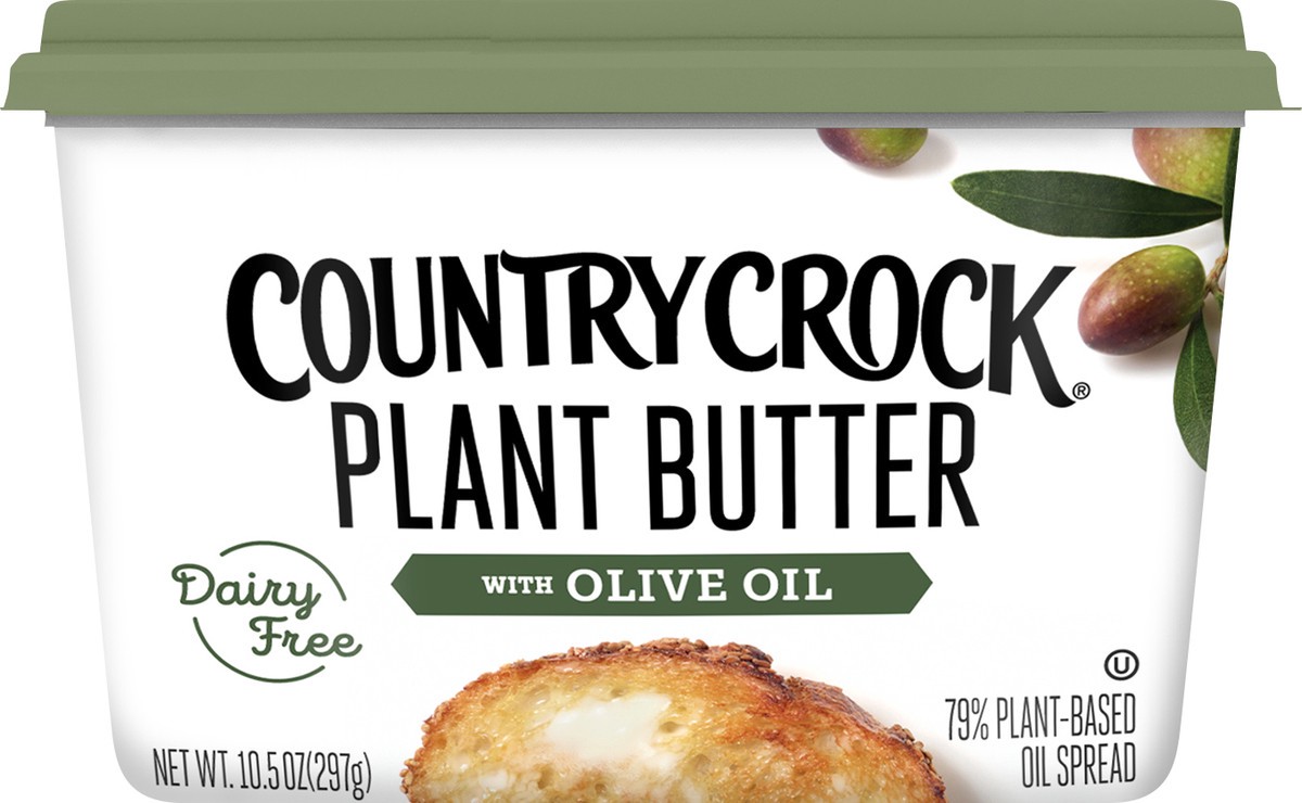 slide 4 of 7, Country Crock Dairy Free Plant Butter with Olive Oil 10.5 oz, 10.5 oz