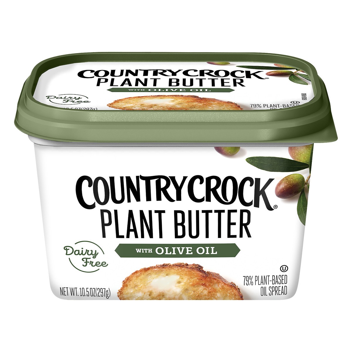 slide 1 of 7, Country Crock Dairy Free Plant Butter with Olive Oil 10.5 oz, 10.5 oz
