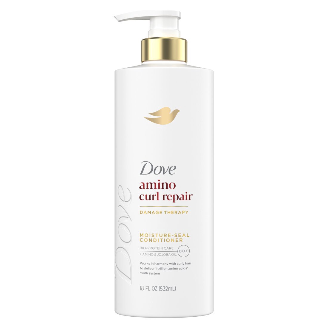 slide 1 of 1, Dove Moisture-Seal Amino Curl Repair Conditioner 18 fl oz, 18 fl oz