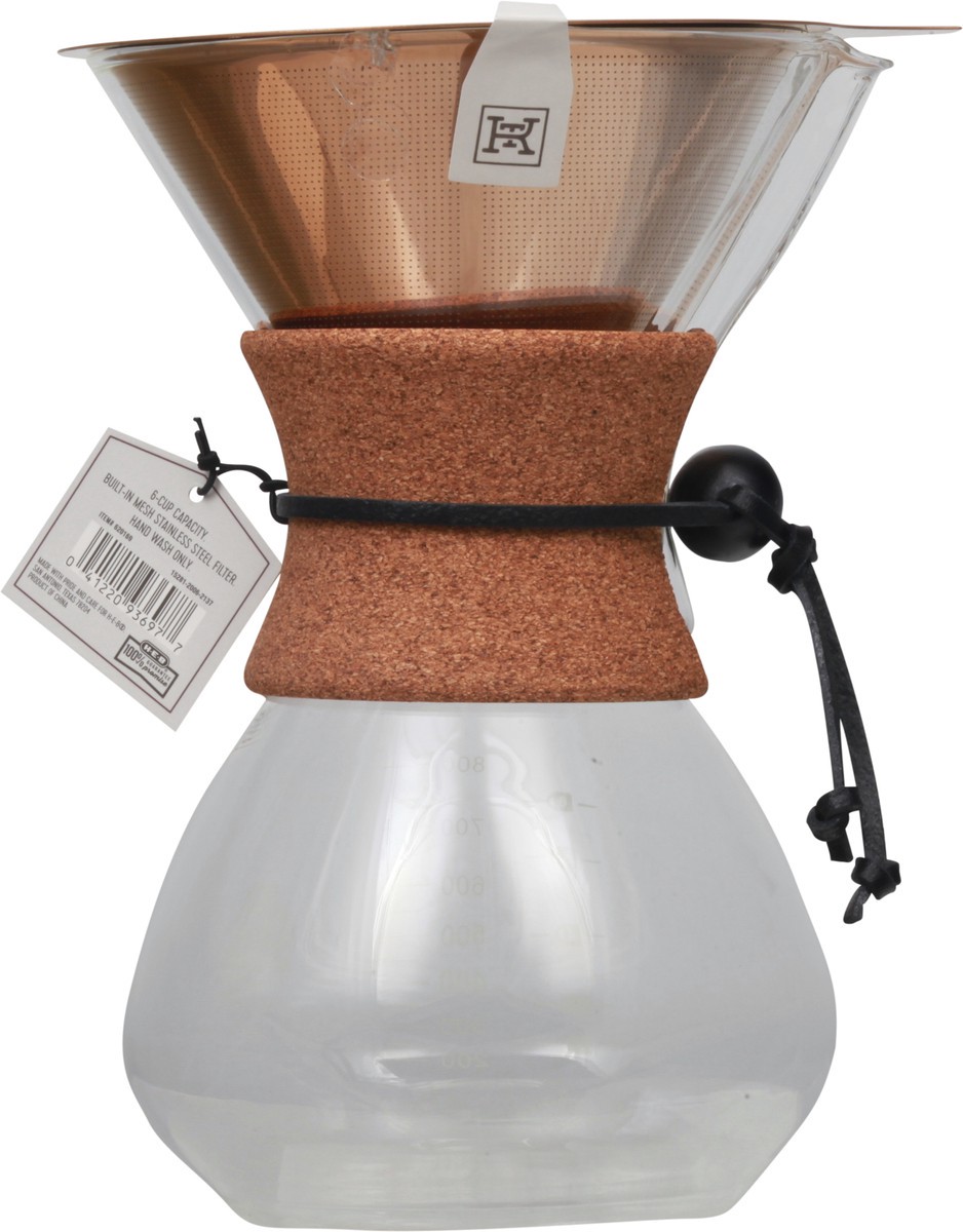 slide 12 of 12, Kitchen & Table by H-E-B Glass Pour-Over Coffee Brewer, 1 ct