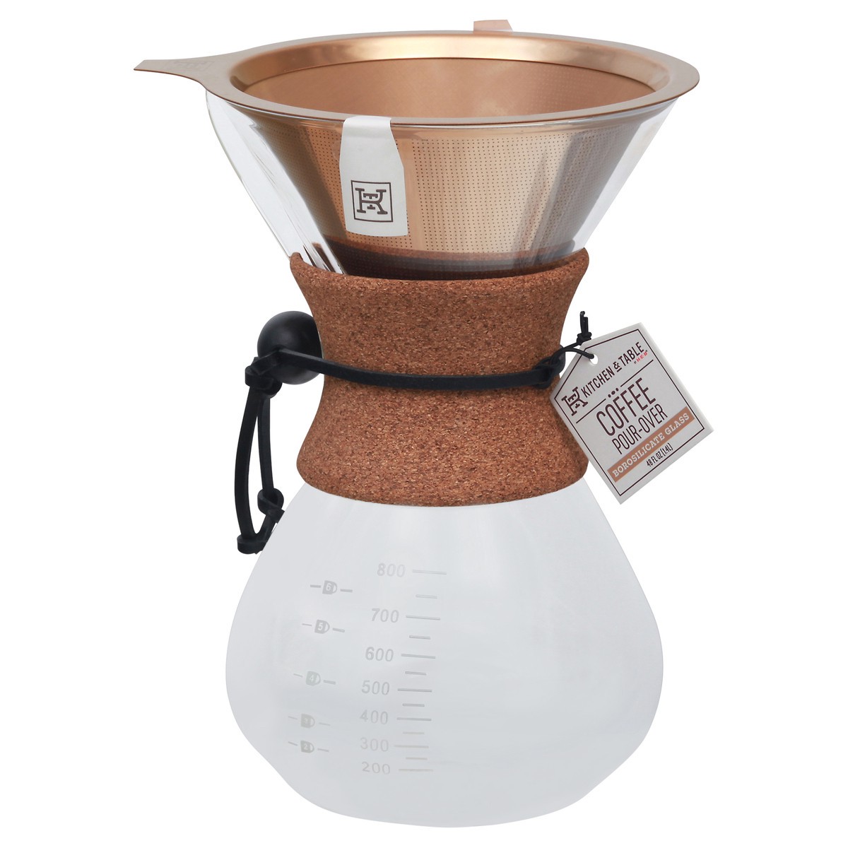 slide 2 of 12, Kitchen & Table by H-E-B Glass Pour-Over Coffee Brewer, 1 ct