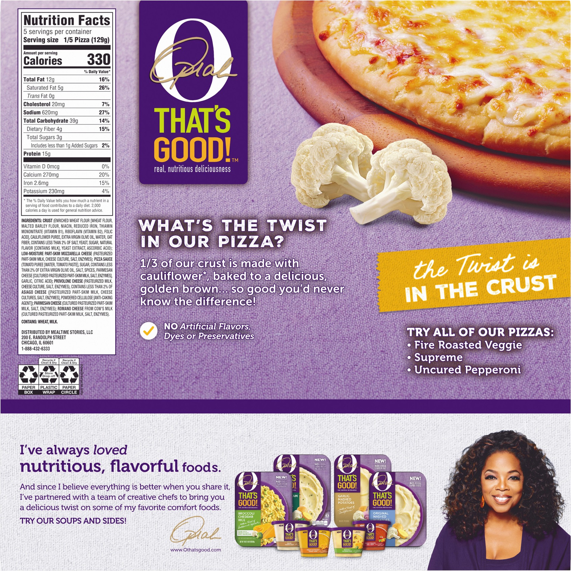 slide 10 of 10, O, That's Good! Classic Crust Five Cheese Pizza, 22.8 oz