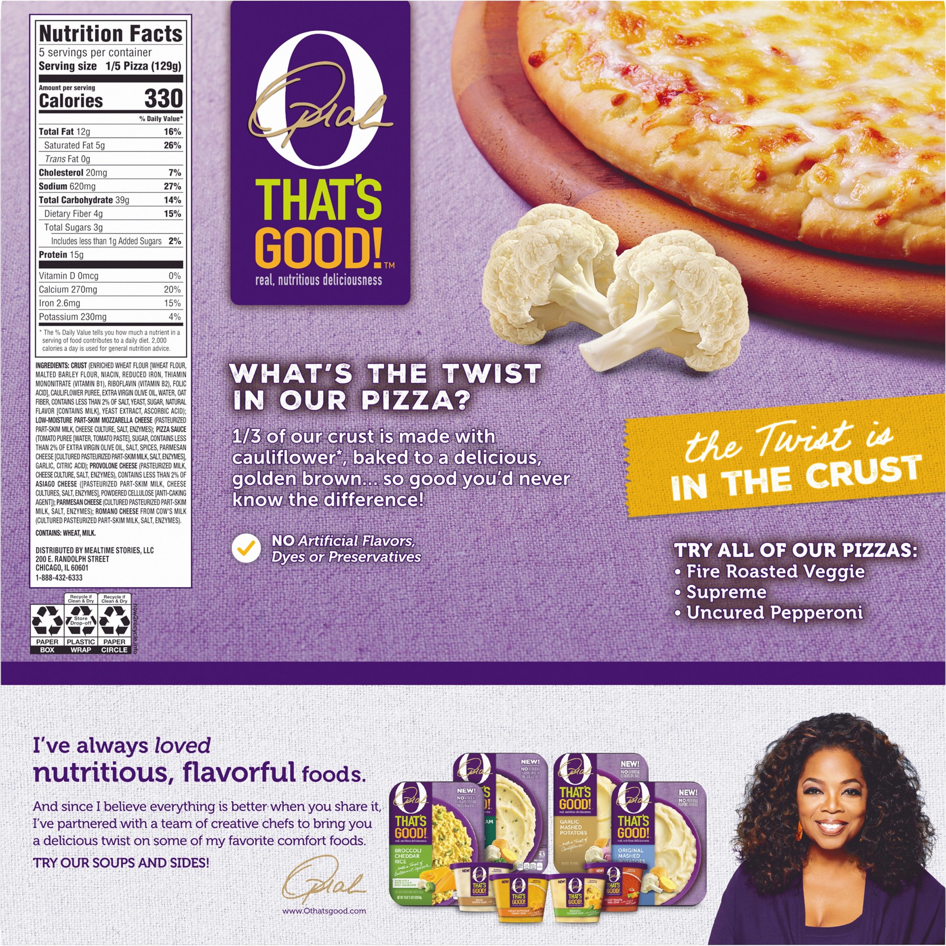 slide 3 of 10, O, That's Good! Classic Crust Five Cheese Pizza, 22.8 oz