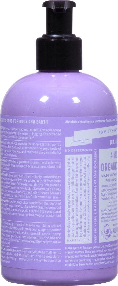 slide 9 of 9, Dr. Bronner's Sugar Soap Lavender, 12 oz