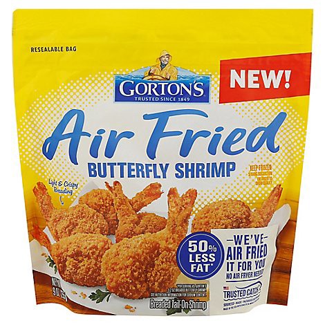 slide 1 of 1, Gorton's Air Fried Butterfly Shrimp Bag - 9 Oz, 9 oz