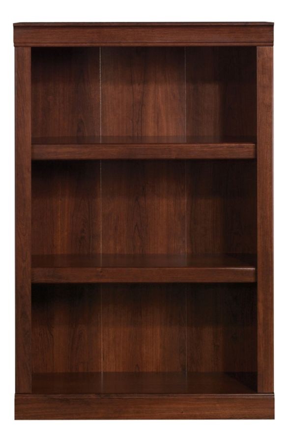 slide 4 of 10, Realspace 45"H 3-Shelf Bookcase, Mulled Cherry, 1 ct