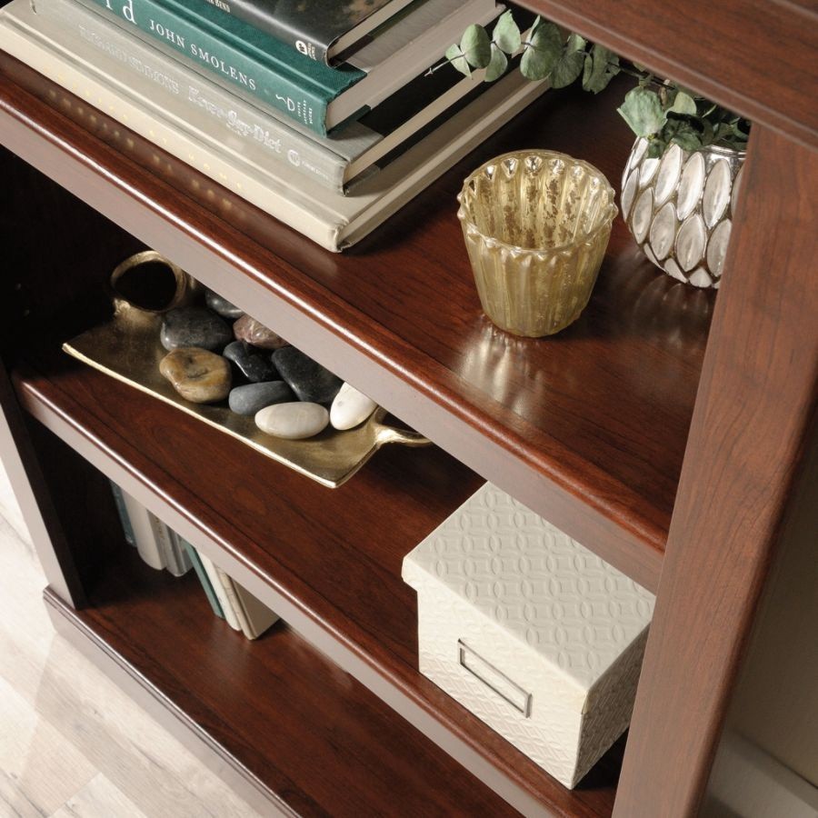 slide 10 of 10, Realspace 45"H 3-Shelf Bookcase, Mulled Cherry, 1 ct