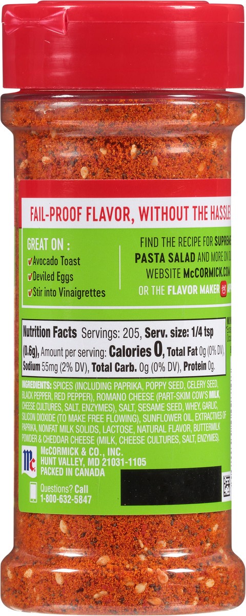 slide 2 of 10, McCormick Perfect Pinch Gluten Free Salad Supreme Seasoning, 4.34 oz, 4.34 oz