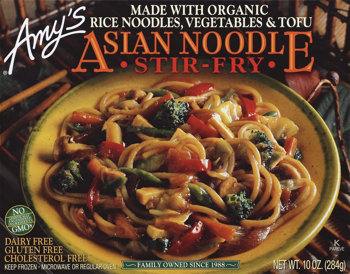 slide 4 of 4, Amy's Asian Noodle Stir Fry, 10 oz