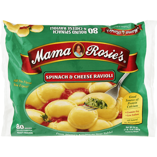 slide 2 of 9, Mama Rosie's Spinach Ravioli, 24 oz