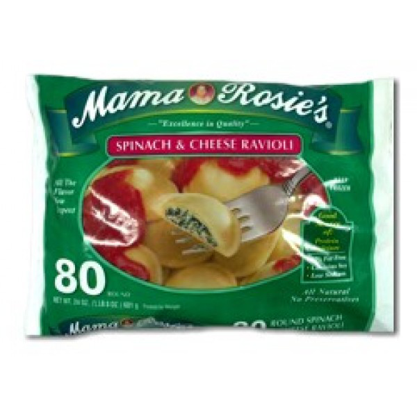 slide 1 of 9, Mama Rosie's Spinach Ravioli, 24 oz