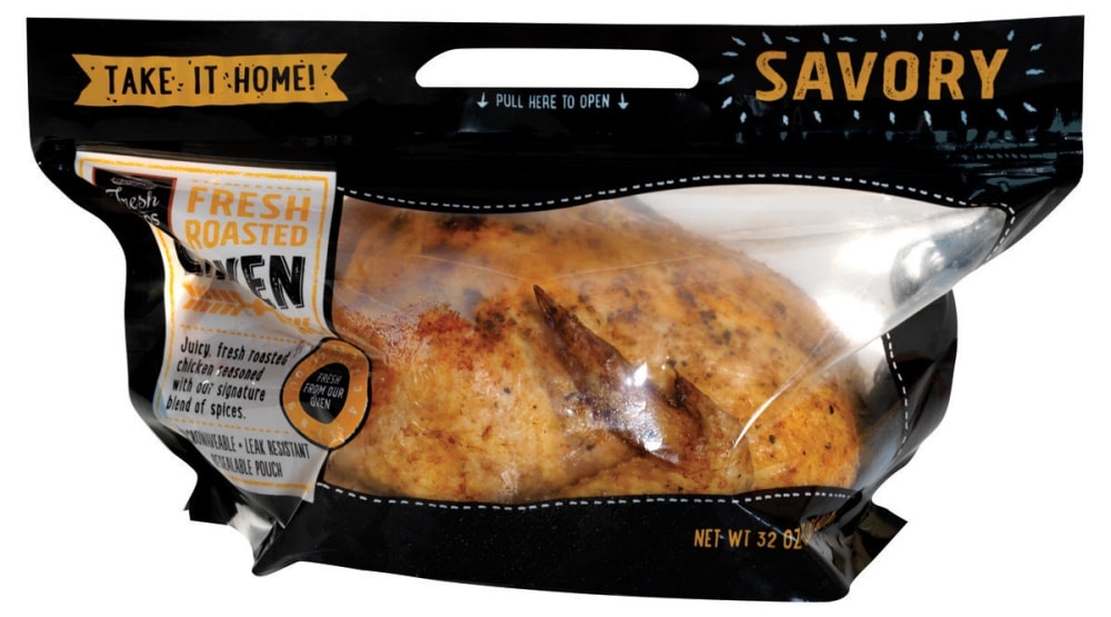 slide 1 of 1, Deli Roasted Savory Chicken Cold, 2 lb