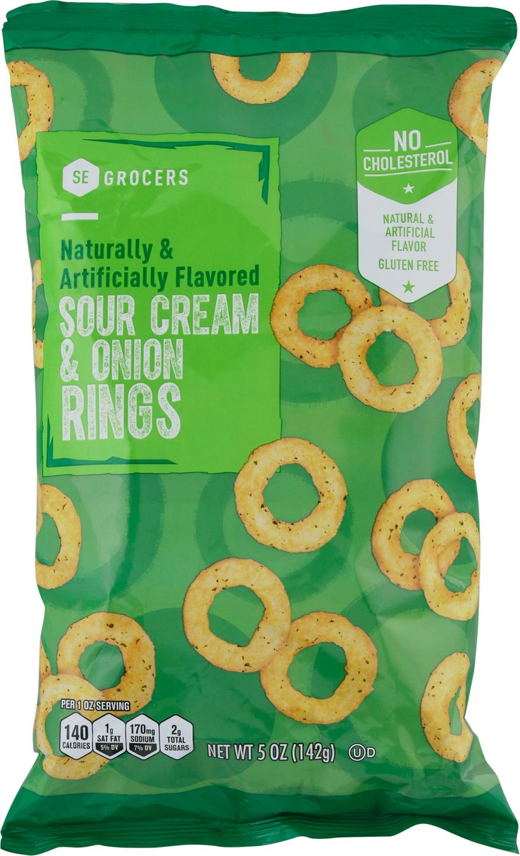 slide 8 of 9, Se Grocers Sour Crm Onion Rng, 5 oz