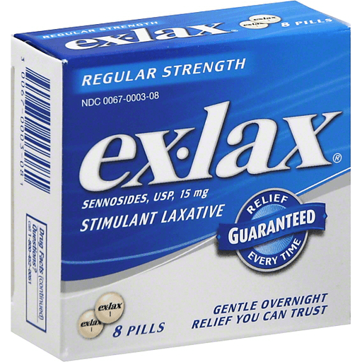 slide 2 of 2, ex-lax Stimulant Laxative 8 ea, 8 ct